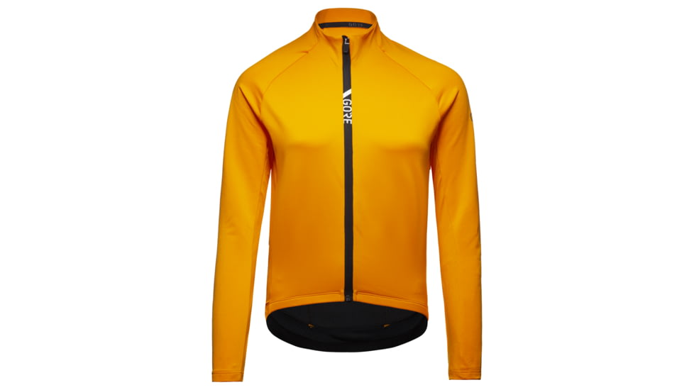 GOREWEAR Mens C5 Thermo Cycling Jersey in Bright Orange Small Form fit C1B15DEC, 100641-AW00-M