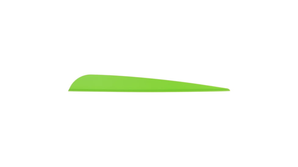 AAE Elite Plastifletch Vanes, Bright Green 4.75 in. 100 pk. 16660