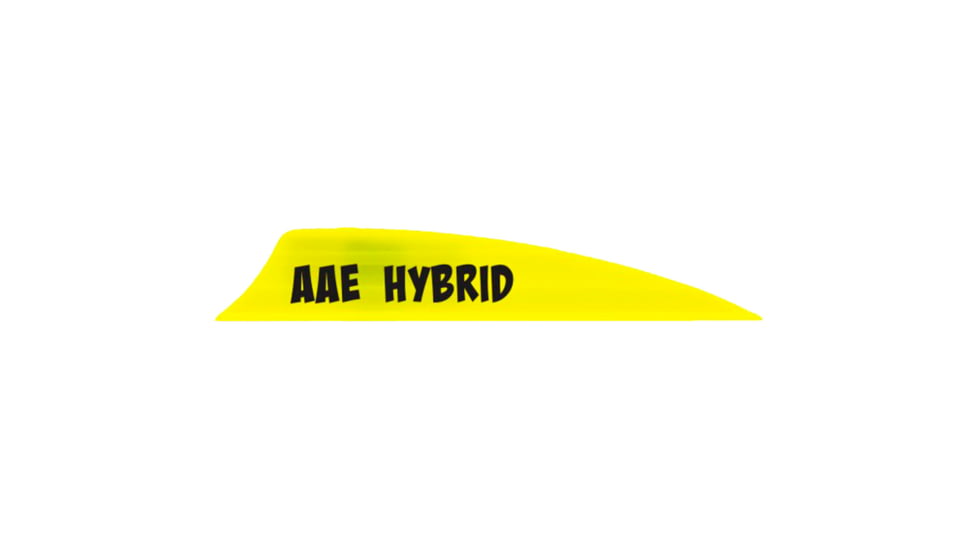 AAE Hybrid 2.0 Shield Cut Vanes, Yellow, 50 Pack, HY20YE50