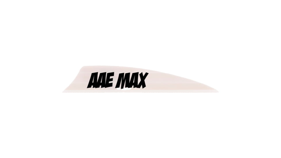 AAE Max 2.0 Shield Cut Vanes, White, 50 Pack, PMA20WH50