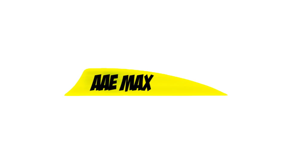 AAE Max 2.0 Shield Cut Vanes, Yellow, 50 Pack, PMA20YE50