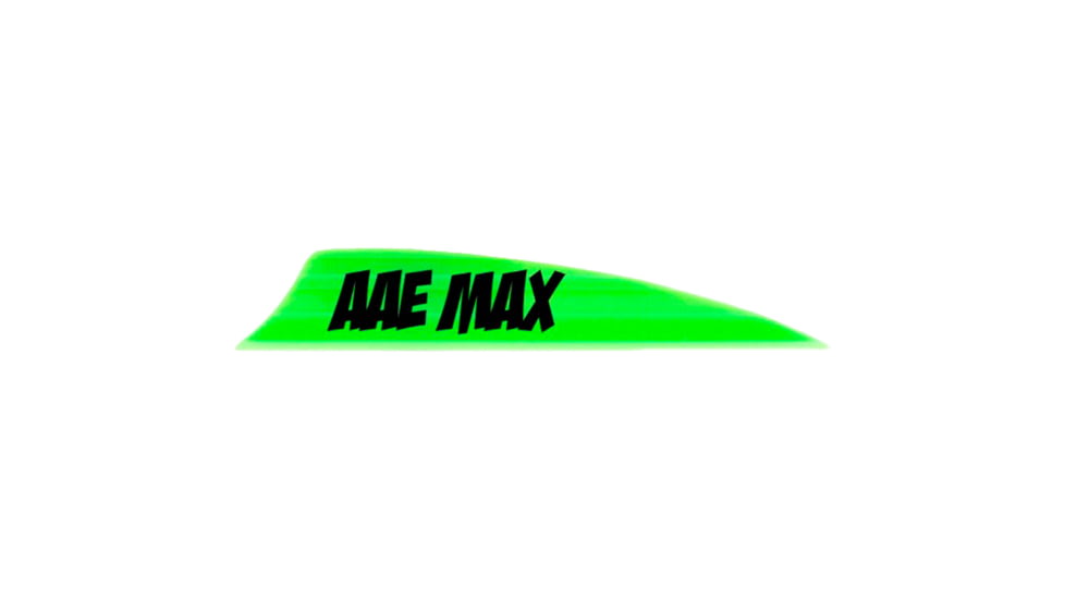 AAE Max 2.0 Shield Cut Vanes, Bright Green, 50 Pack, PMA20BG50