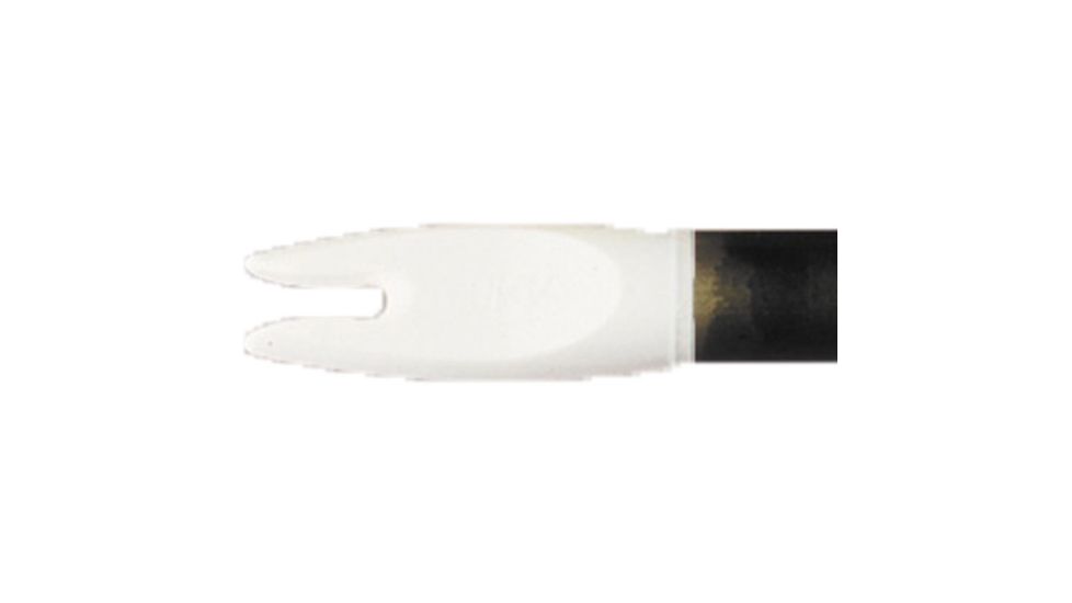 AAE Z-Nock .25 in, White, Pack of 100, ZNA4WH100
