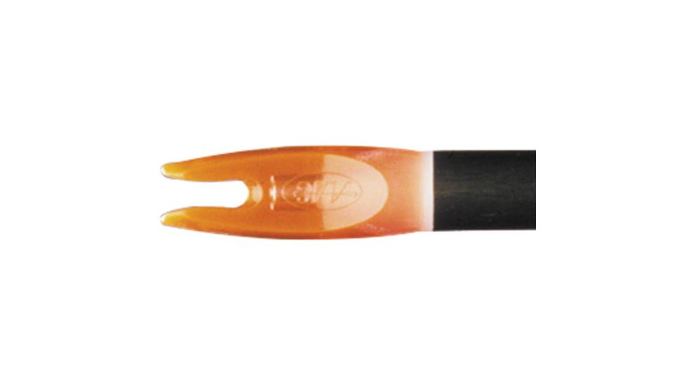AAE Z-Nock Flo .25 in, Neon Orange, Pack of 100, ZNA4OR100