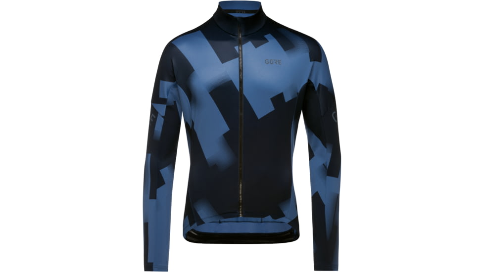 GOREWEAR Mens C3 Thermo Cycling Jersey in Orbit Blue/Cargo Blue Small Slim fit 6E35B75E, 100647-AUCA-M