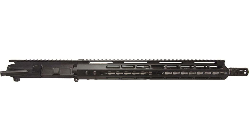 Aagil Arms Complete AR-15 .223 Wylde Upper Assembly 16in Stainless Steel Length Carbine 1-8 Twist w/ 15in Key Mod, Anodized, Black, Medium, AA-C16S223C8D15