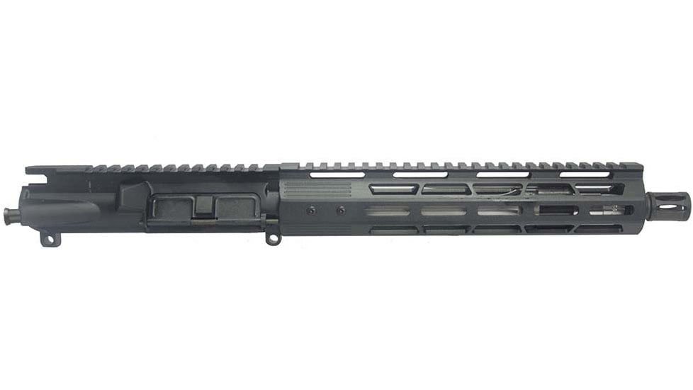 Aagil Arms Complete AR-15 5.56 NATO Upper Assembly 10.5in Stainless Steel Length Carbine 1-8 Twist w/ 10in MLOK, Anodized, Black, Medium, AA-C10S556C7K10