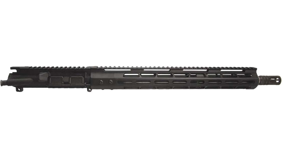 Aagil Arms Complete AR-15 5.56 NATO Upper Assembly 16in Stainless Steel Length Carbine 1-8 Twist w/ 15in MLOK, Anodized, Black, Medium, AA-C16S556C8K15