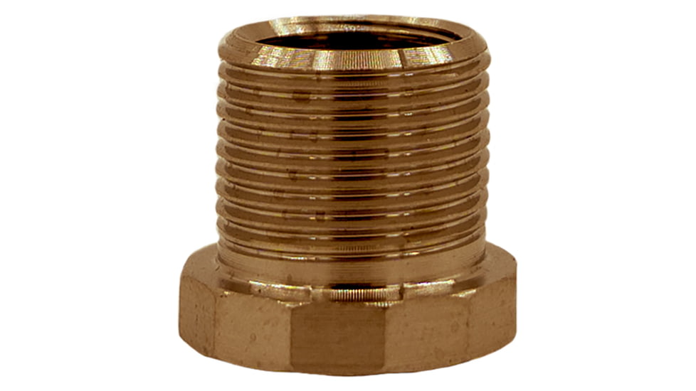 AB Suppressor Raptor Muzzle Thread Adapter, 1/2x28 to 5/8x24 TPI, 17-4 PH, Bronze, TA-1/2-28