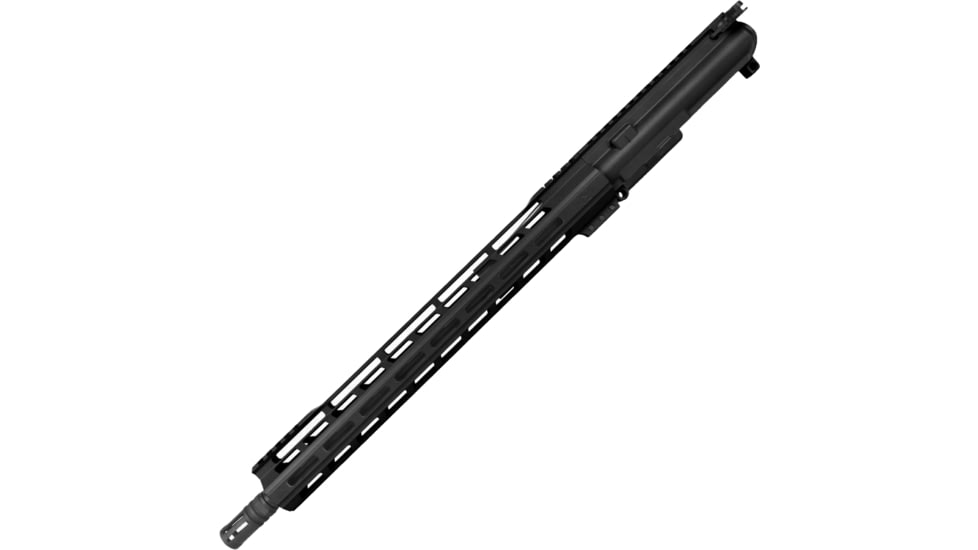 ABC RIFLE COMPANY AR-15 .223 5.56 Complete Build 16in Barrel 15in Lightweight Hybrid M-LOK Handguard Upper Receiver, 1-10 Twist, 1/2x28, A2 Style Muzzle Brake, Nitride, Black, UA15-TCML15-BLK