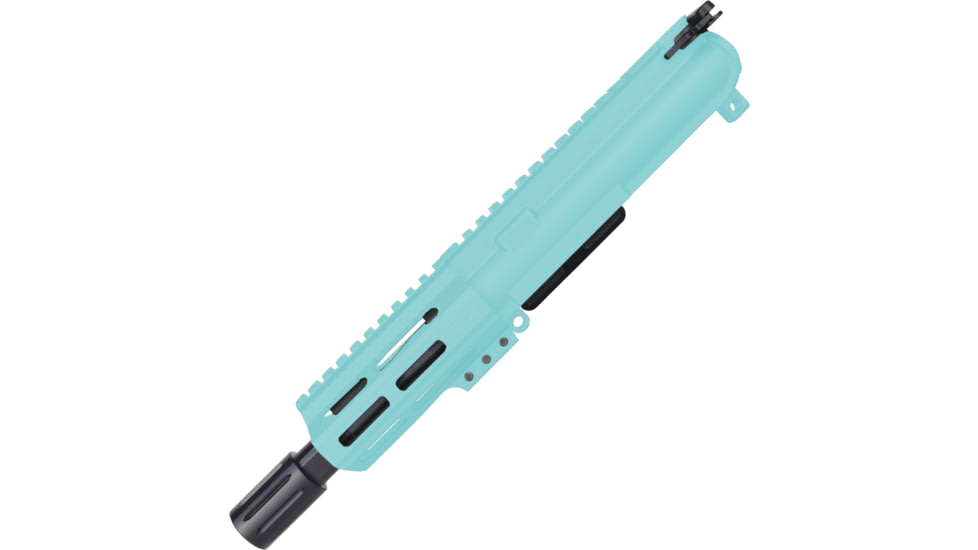 ABC RIFLE COMPANY AR-15 .223 Remington/5.56x45mm NATO Micro Pistol 5in Barrel M-LOK Handguard Upper Receiver w/BCG And Charging Handle, Robbins Egg Blue, UA15-BR5-ML4D-RB