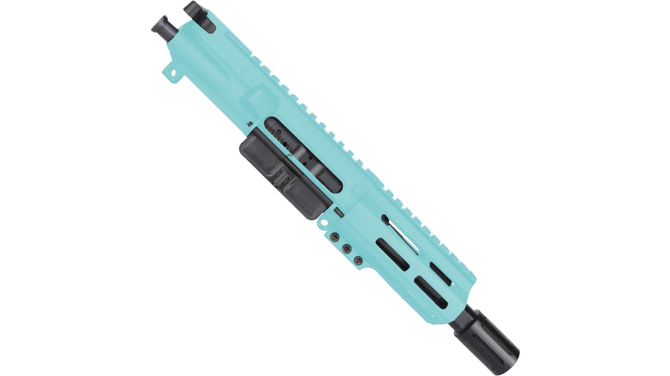 ABC RIFLE COMPANY AR-15 .223 Remington/5.56x45mm NATO Micro Pistol 5in Barrel M-LOK Handguard Upper Receiver w/BCG And Charging Handle, Robbins Egg Blue, UA15-BR5-ML4D-RB
