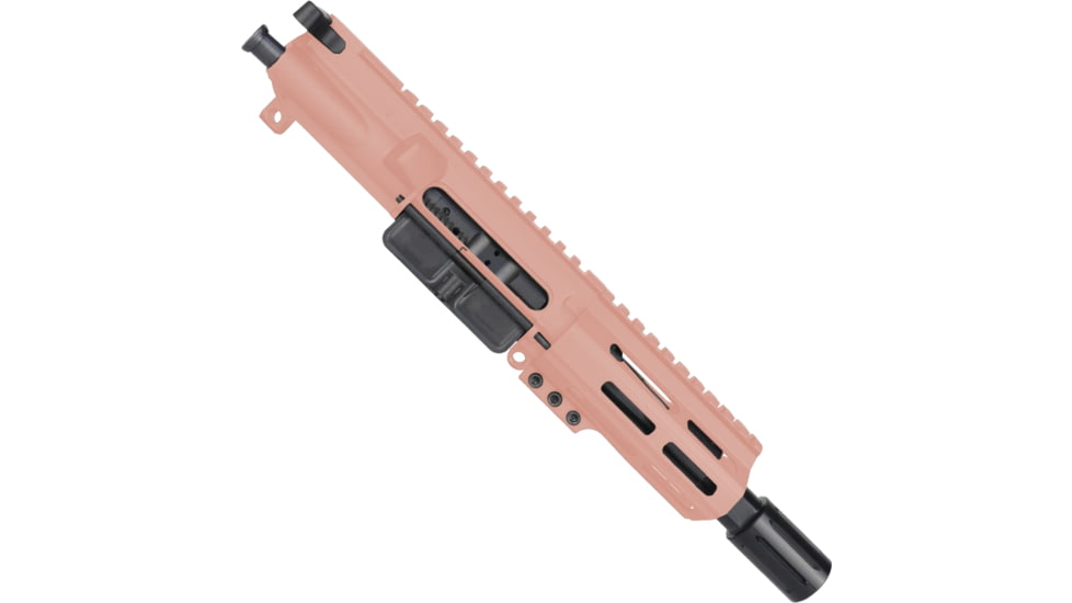 ABC RIFLE COMPANY AR-15 .223 Remington/5.56x45mm NATO Micro Pistol 5in Barrel M-LOK Handguard Upper Receiver w/BCG And Charging Handle, Rose, UA15-BR5-ML4D-RG
