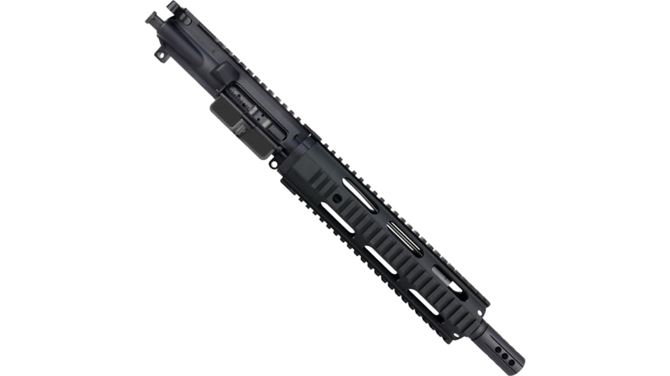 ABC RIFLE COMPANY AR-15 .223 Remington/5.56x45mm NATO Pistol 10in Quadrail Handguard Complete Upper Receiver w/BCG And Charging Handle, Black, UA15-BR10-QR10-BLK