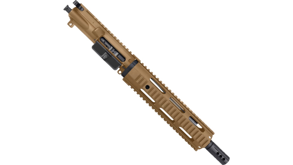 ABC RIFLE COMPANY AR-15 .223 Remington/5.56x45mm NATO Pistol 10in Quadrail Handguard Complete Upper Receiver w/BCG And Charging Handle, Bronze, UA15-BR10-QR10-BB