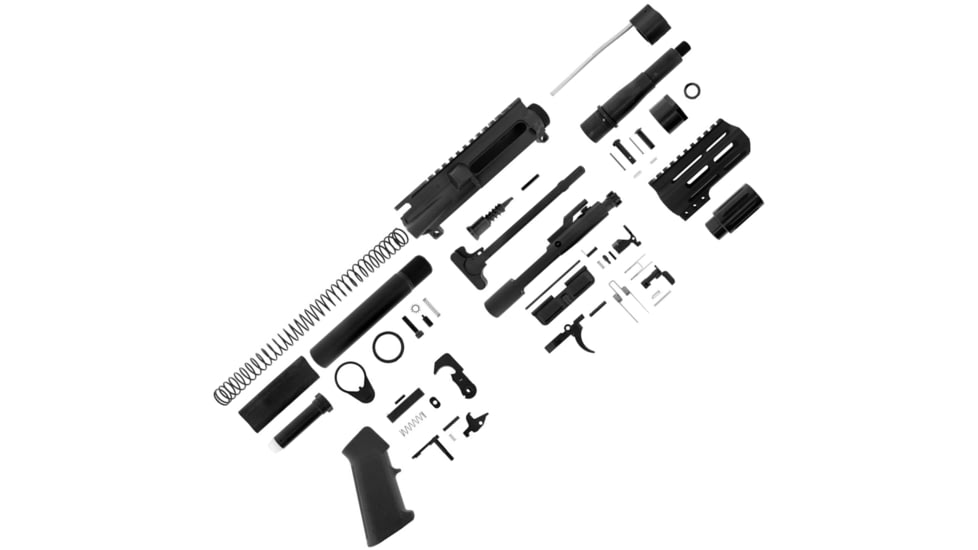 ABC RIFLE COMPANY AR-15 .300 AAC Blackout Micro Pistol Build 5in Barrel 4in M-LOK Handguard Upper Receiver, Black, ARPK300-ML4