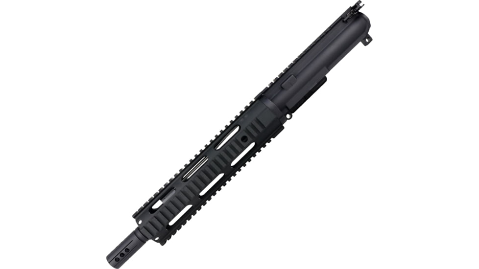 ABC RIFLE COMPANY AR-15 .300 AAC Blackout Pistol 10in Quadrail Handguard Complete Upper Receiver w/BCG And Charging Handle, Black, UA300-BR10-QR10-BLK