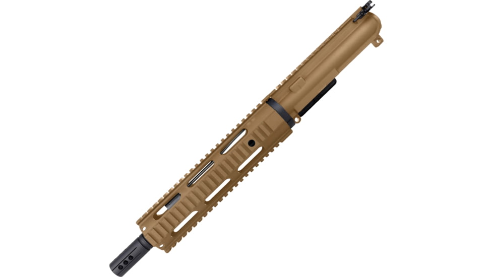 ABC RIFLE COMPANY AR-15 .300 AAC Blackout Pistol 10in Quadrail Handguard Complete Upper Receiver w/BCG And Charging Handle, Burnt Bronze, UA300-BR10-QR10-BB