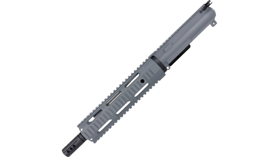 ABC RIFLE COMPANY AR-15 .300 AAC Blackout Pistol 10in Quadrail Handguard Complete Upper Receiver w/BCG And Charging Handle, Sniper Grey, UA300-BR10-QR10-SG