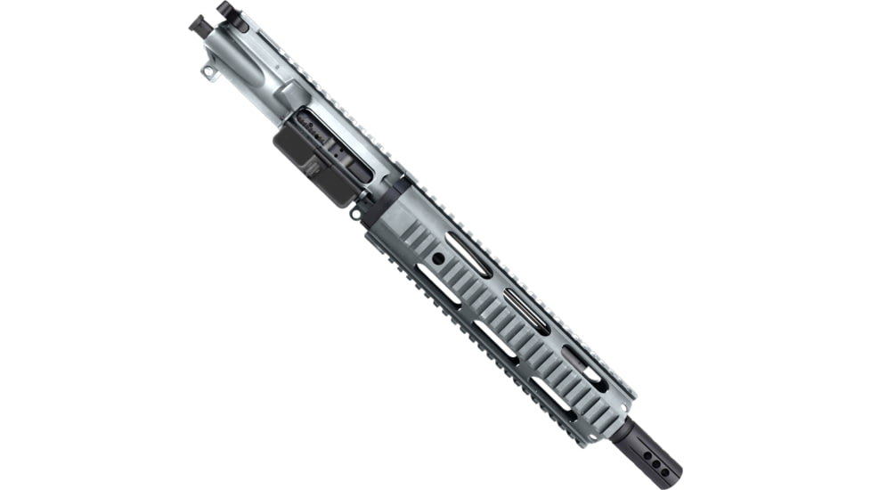 ABC RIFLE COMPANY AR-15 .300 AAC Blackout Pistol 10in Quadrail Handguard Complete Upper Receiver w/BCG And Charging Handle, Tungsten, UA300-BR10-QR10-TNG