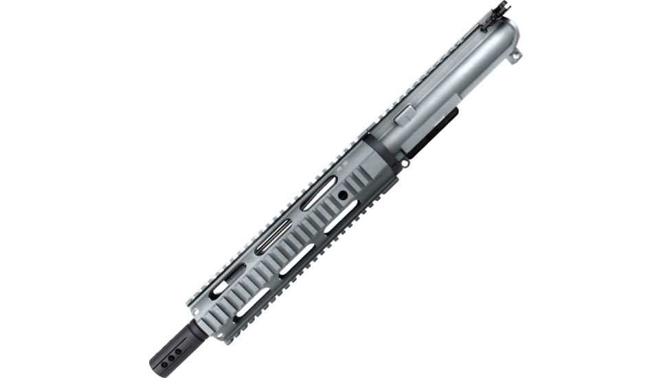 ABC RIFLE COMPANY AR-15 7.62x39mm 10in Quadrail Handguard Complete Pistol Upper Receiver w/BCG And Charging Handle, Tungsten, UA762-BR10-QR10-TNG