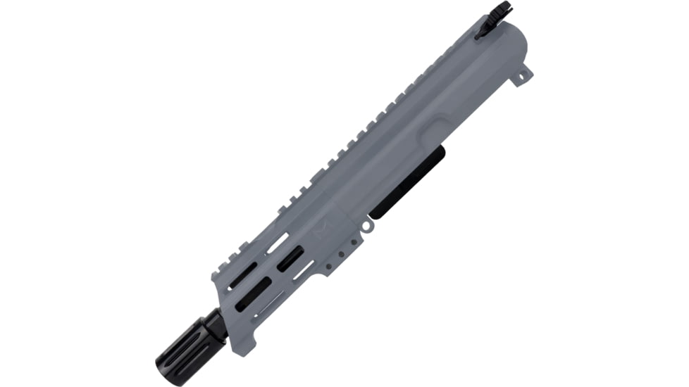ABC RIFLE COMPANY AR-15 7.62x39mm 5in Barrel Custom 5in Top Cut Custom M-LOK Handguard Complete Micro Pistol Upper Receiver w/BCG And Charging Handle, Sniper Grey, UA762B-BR5-TCML5-SG
