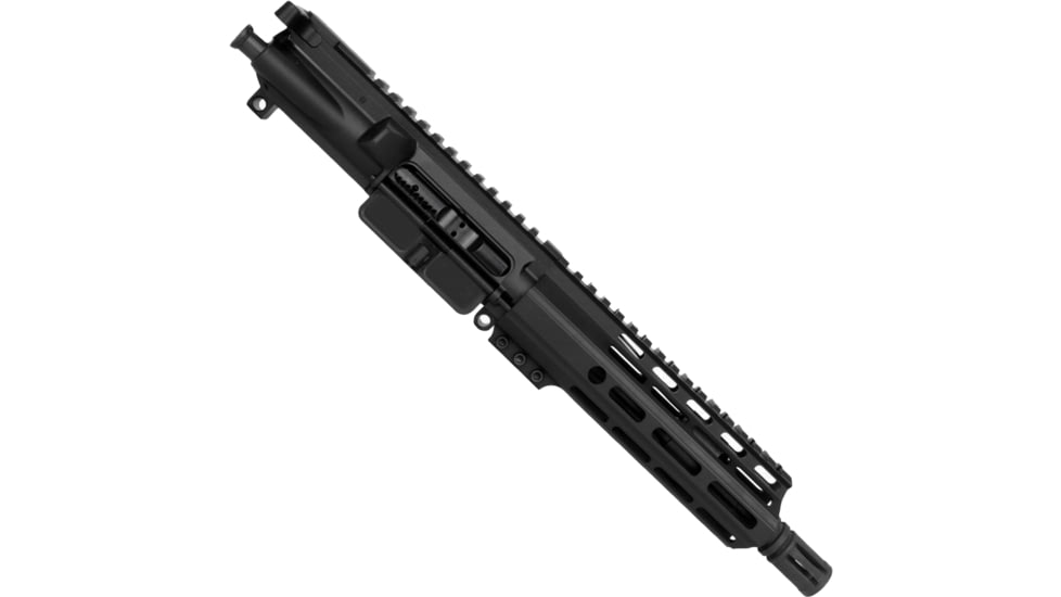 ABC RIFLE COMPANY AR-15 7.62x39mm M-LOK Handguard Complete Pistol Upper Receiver w/BCG And Charging Handle, 1-10 Twist, 5/8x24, A2 Style Muzzle Brake, Nitride, Black, UA762-BR7.5-ML7D-BLK