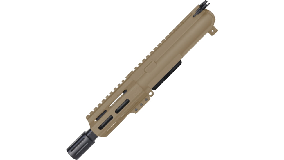ABC RIFLE COMPANY AR-15 7.62x39mm Micro Pistol 5in Barrel M-LOK Handguard Upper Receiver w/BCG And Charging Handle, Flat Dark Earth, UA762-BR5-ML4D-FDE