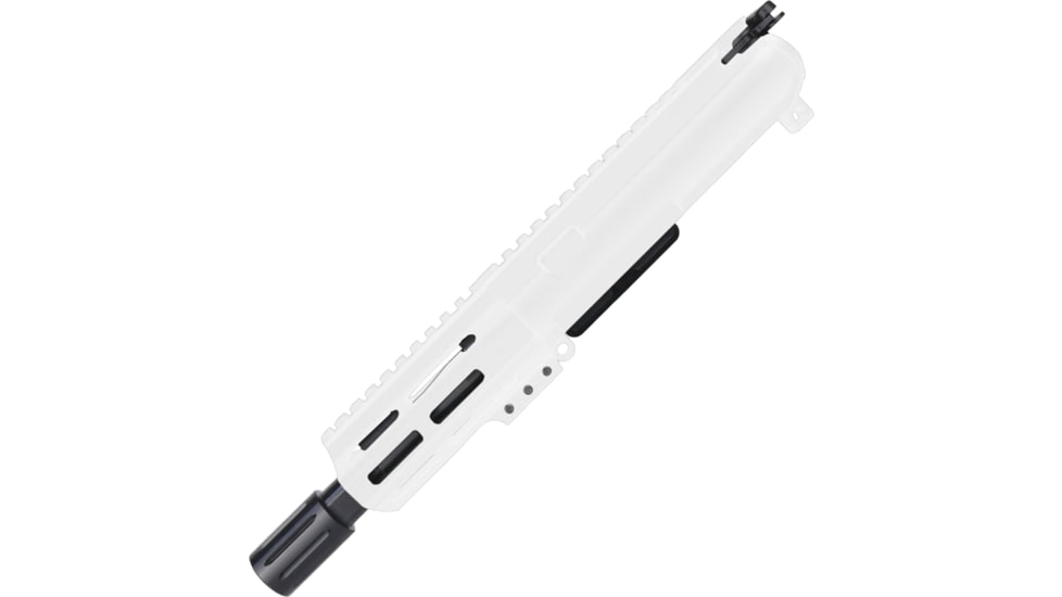 ABC RIFLE COMPANY AR-15 7.62x39mm Micro Pistol 5in Barrel M-LOK Handguard Upper Receiver w/BCG And Charging Handle, White, UA762-BR5-ML4D-STW