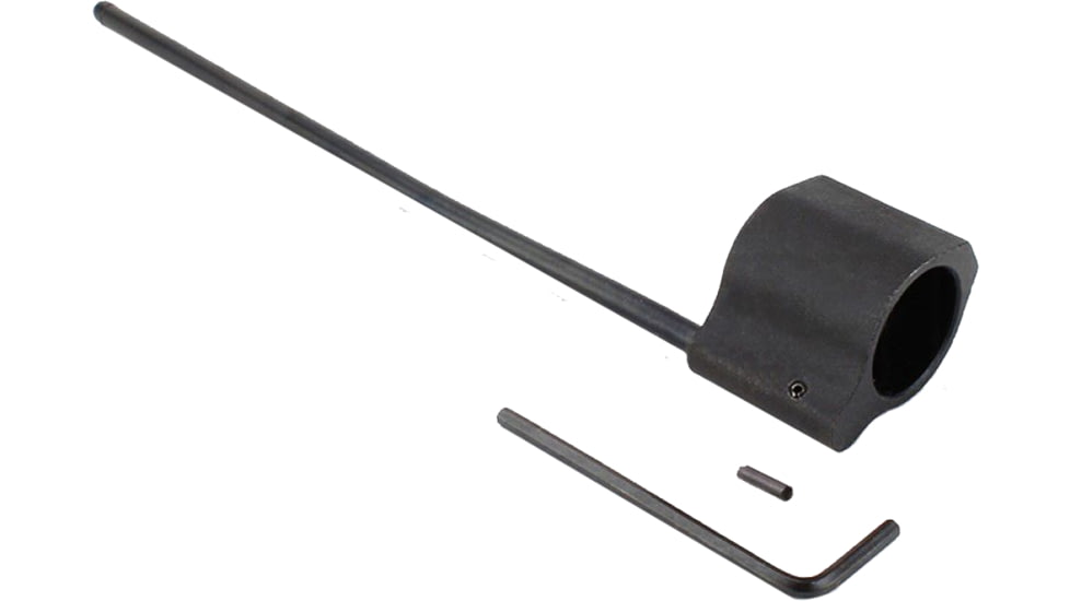 ABC RIFLE COMPANY AR-15/AR-10 Low Profile Steel Gas Block Gas Tube Assembly, .750 in Gas Block, Black, Pistol Length, Black, UPK-GTPBGB750