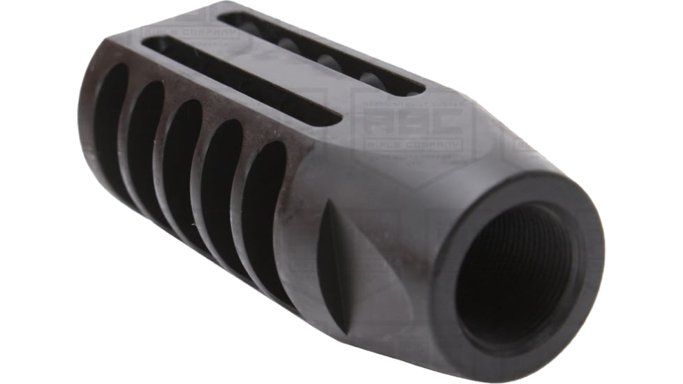 ABC RIFLE COMPANY AR-15 Flat Top Multi Chamber Muzzle Brake, 1/2x28, Phosphate, Black, MB15-PRO