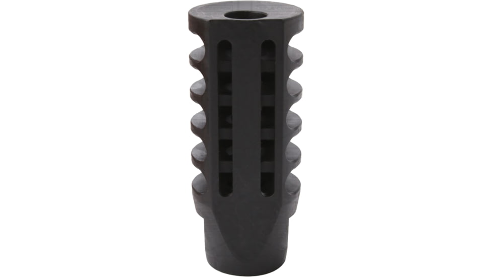 ABC RIFLE COMPANY AR-15 Flat Top Multi Chamber Muzzle Brake, 1/2x28, Phosphate, Black, MB15-PRO