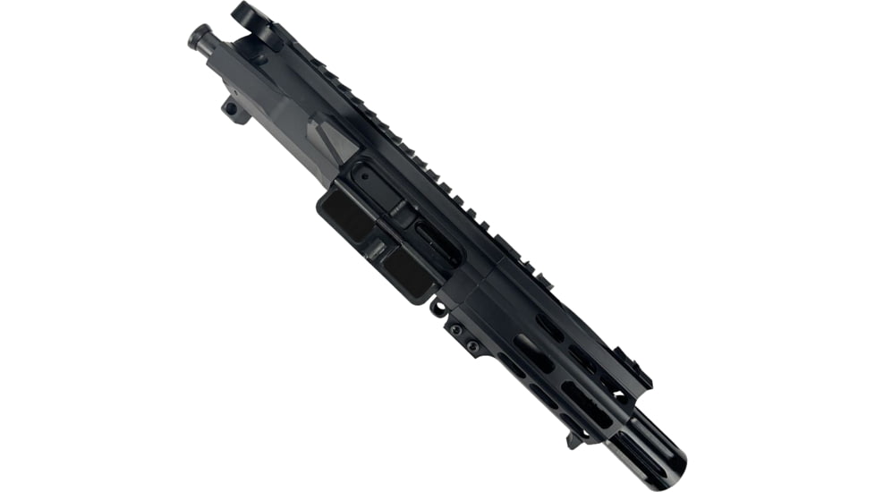 ABC RIFLE COMPANY AR .40 S&amp;W Billet Pistol 4in Barrel Custom M-LOK Handguard Complete Upper Receiver w/BCG And Charging Handle, Black, UA40B-MLHSTP4-BLK