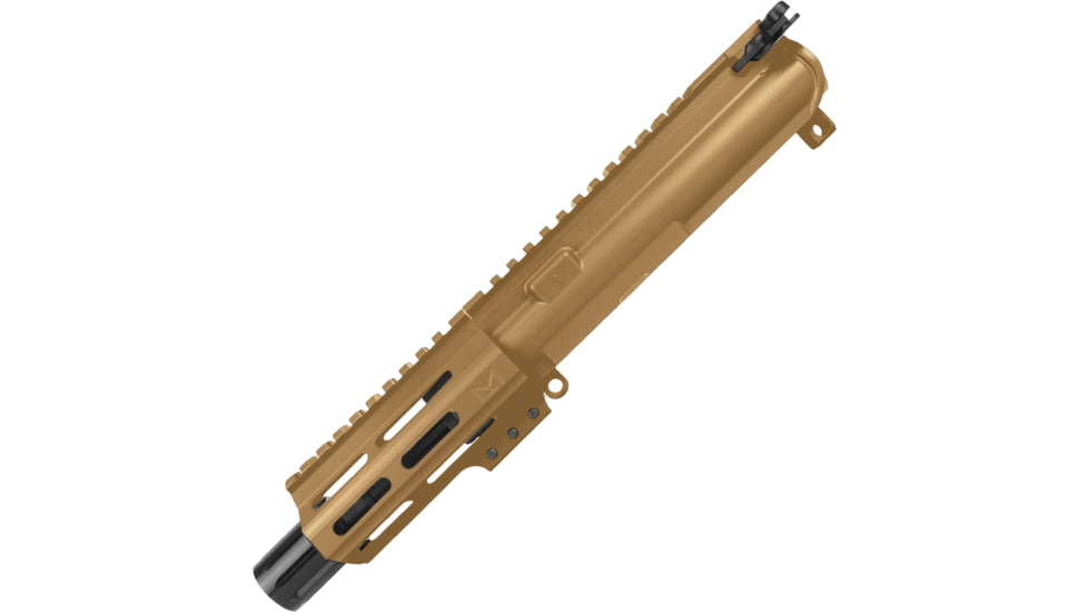 ABC RIFLE COMPANY AR .40 S&amp;W Pistol 4in Barrel M-LOK Handguard Complete Upper Receiver w/BCG And Charging Handle, Bronze, UA40-BR4-ML4-BB