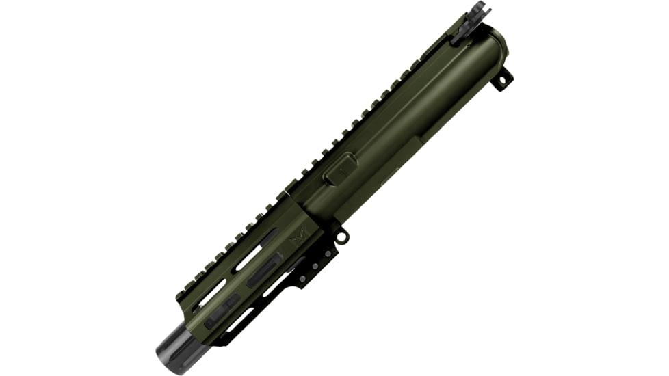 ABC RIFLE COMPANY AR .40 S&amp;W Pistol 4in Barrel M-LOK Handguard Complete Upper Receiver w/BCG And Charging Handle, Olive Drab Green, UA40-BR4-ML4-ODG