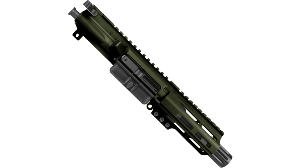 ABC RIFLE COMPANY AR .40 S&amp;W Pistol 4in Barrel M-LOK Handguard Complete Upper Receiver w/BCG And Charging Handle, Olive Drab Green, UA40-BR4-ML4-ODG