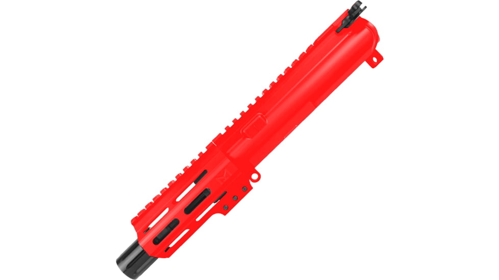ABC RIFLE COMPANY AR .40 S&amp;W Pistol 4in Barrel M-LOK Handguard Complete Upper Receiver w/BCG And Charging Handle, Red, UA40-BR4-ML4-RD