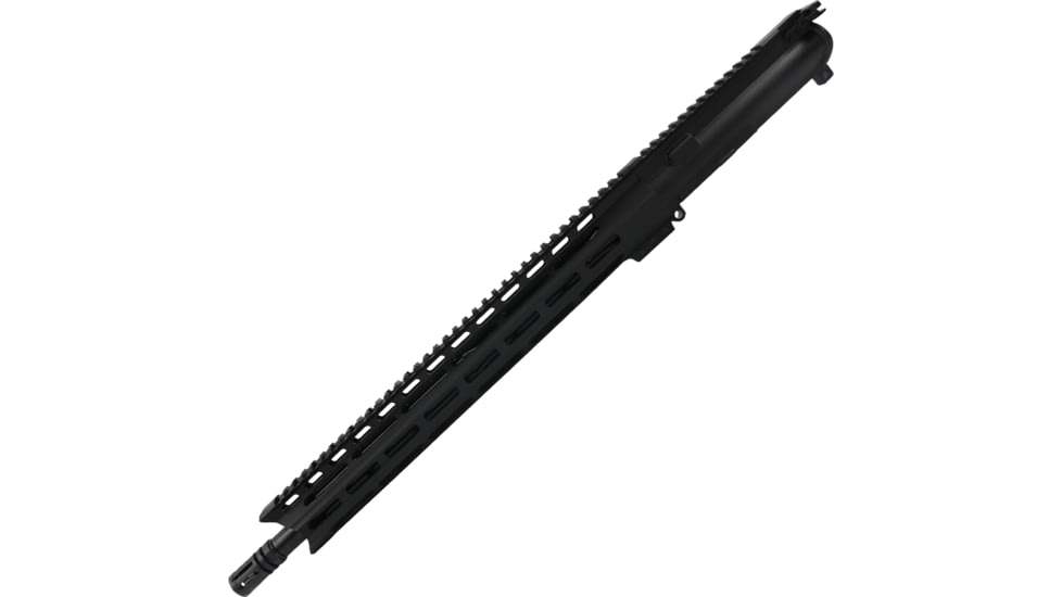 ABC RIFLE COMPANY AR 9mm Luger 16in Nitride Barrel Upper Receiver w/Custom 15in M-LOK And Charging Handle, 1-10 Twist, A2 Style Muzzle Brake, Nitride, Black, UA9-ML15-BR16