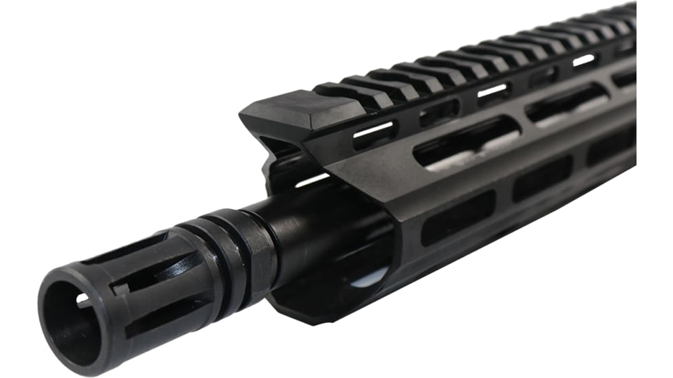 ABC RIFLE COMPANY AR 9mm Luger 16in Nitride Barrel Upper Receiver w/Custom 15in M-LOK And Charging Handle, 1-10 Twist, A2 Style Muzzle Brake, Nitride, Black, UA9-ML15-BR16