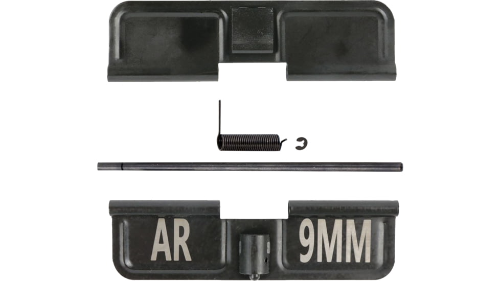 ABC RIFLE COMPANY AR Engraved Ejection Port Dust Cover Assembly, 9mm Luger, Black, EPC15-9MM