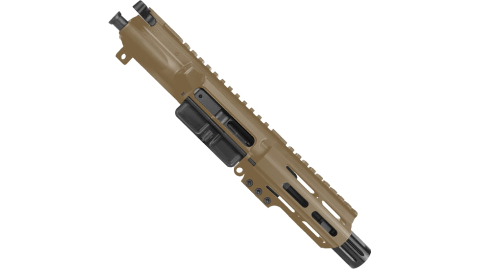 ABC RIFLE COMPANY AR9 9mm Luger Pistol 4in Barrel M-LOK Handguard Complete Upper Receiver w/BCG And Charging Handle, Flat Dark Earth, UA9-BR4-ML4-FDE