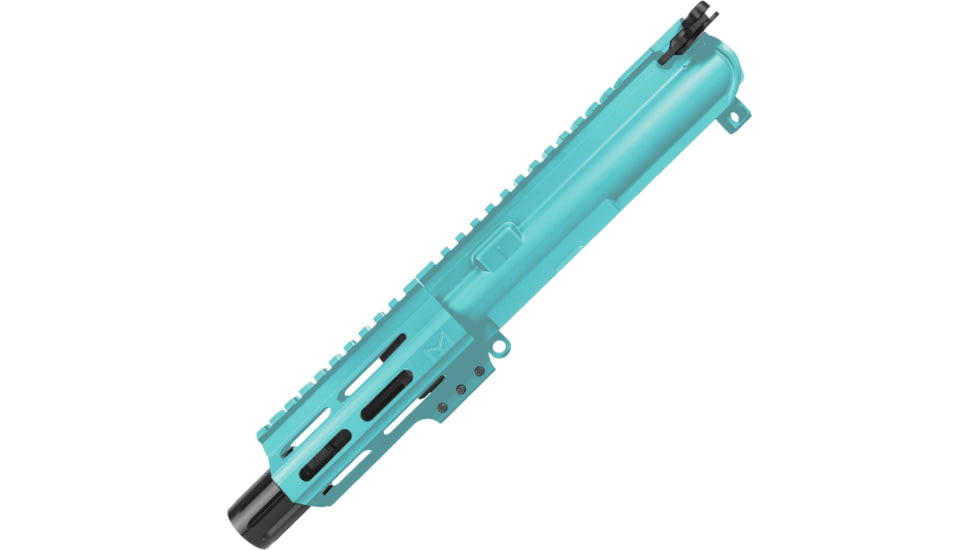 ABC RIFLE COMPANY AR9 9mm Luger Pistol 4in Barrel M-LOK Handguard Complete Upper Receiver w/BCG And Charging Handle, Robins Egg Blue, UA9-BR4-ML4-RB