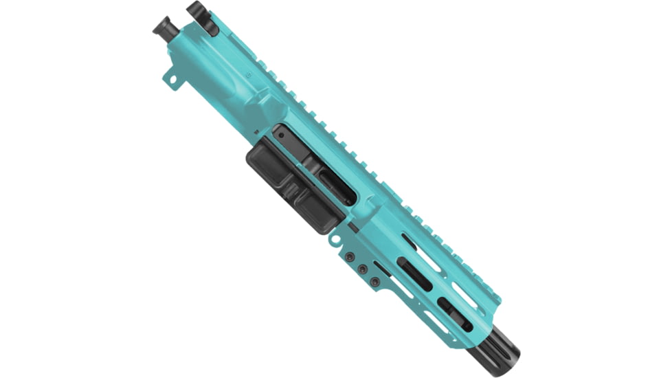 ABC RIFLE COMPANY AR9 9mm Luger Pistol 4in Barrel M-LOK Handguard Complete Upper Receiver w/BCG And Charging Handle, Robins Egg Blue, UA9-BR4-ML4-RB