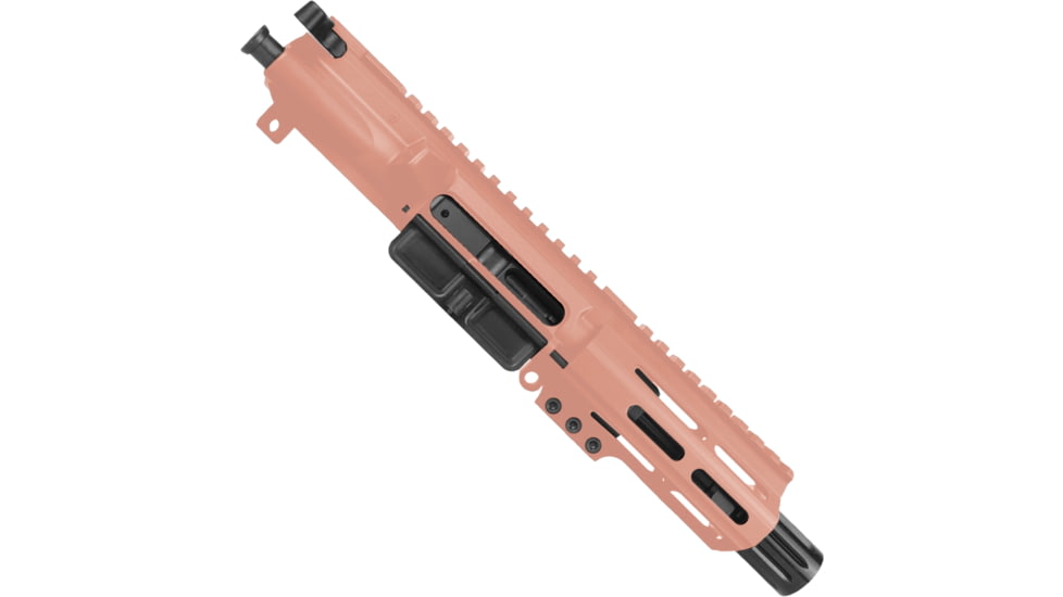 ABC RIFLE COMPANY AR9 9mm Luger Pistol 4in Barrel M-LOK Handguard Complete Upper Receiver w/BCG And Charging Handle, Rose Gold, UA9-BR4-ML4-RG