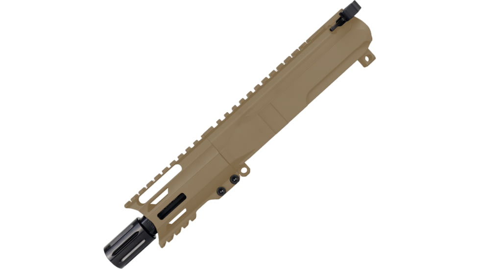 ABC RIFLE COMPANY AR9 9mm Luger Pistol Billet 4in Barrel M-LOK Handguard Complete Upper Receiver w/BCG And Charging Handle, Flat Dark Earth, UA9B-BR4-MLBC4-FDE
