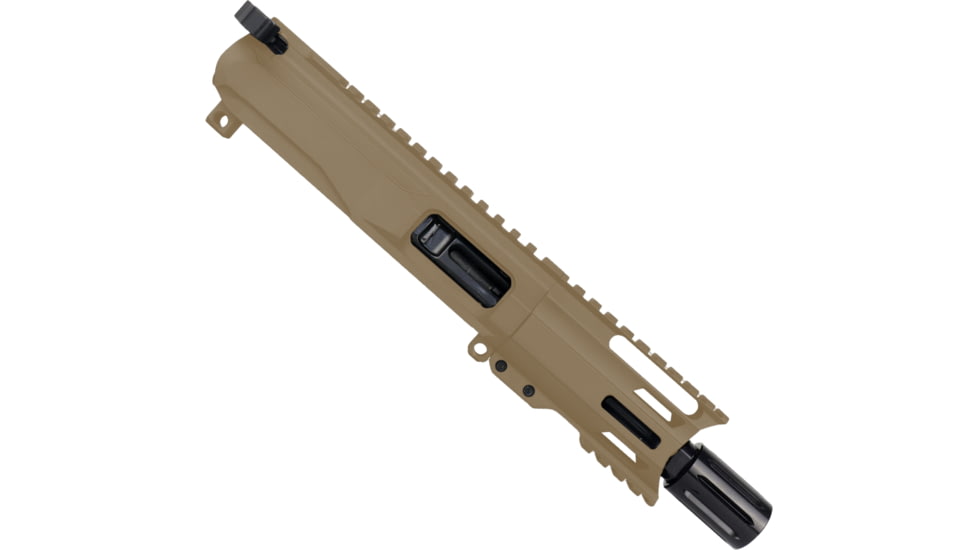 ABC RIFLE COMPANY AR9 9mm Luger Pistol Billet 4in Barrel M-LOK Handguard Complete Upper Receiver w/BCG And Charging Handle, Flat Dark Earth, UA9B-BR4-MLBC4-FDE