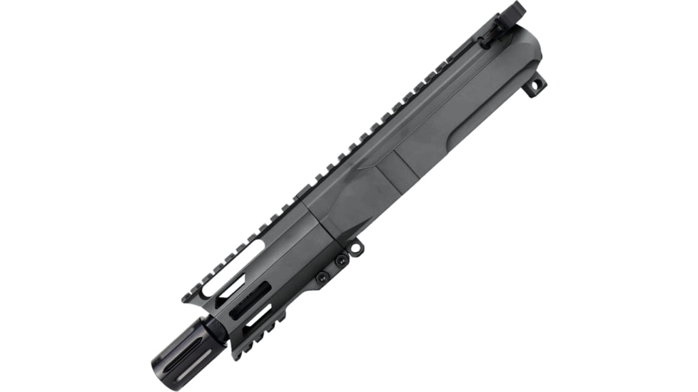 ABC RIFLE COMPANY AR9 9mm Luger Pistol Billet 4in Barrel M-LOK Handguard Complete Upper Receiver w/BCG And Charging Handle, Tungsten, UA9B-BR4-MLBC4-TNG