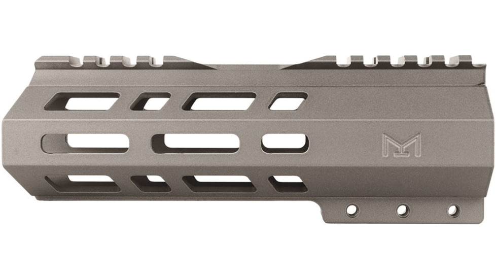 ABC RIFLE COMPANY Custom Hybrid Top Cut D-Front AR-10/DPMS LR-308 M-LOK Handguard, 7in, Tungsten, HG10-CM-TCML7D-TNG