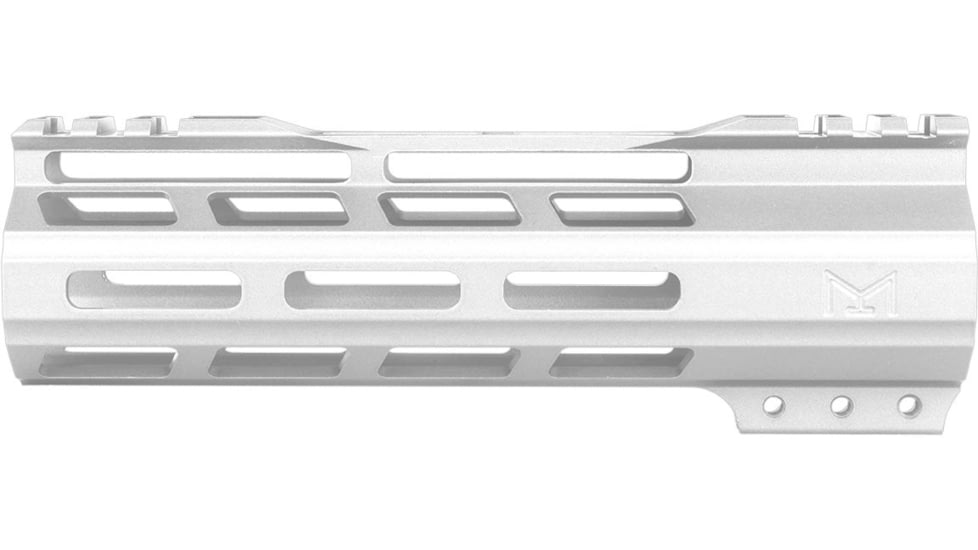 ABC RIFLE COMPANY Super Slim Free Float Hybrid Top Cut AR-15 M-LOK Handguard, 7in, Cerakote White, HG15-TC-ML7-STW
