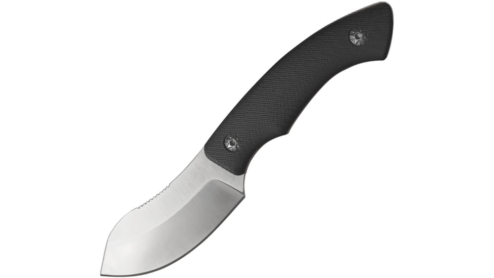 ABKT Tac Grunt Fixed Blade Knife, 3 satin finish 8Cr13MoV stainless blade, Black G10 handle, AB1001